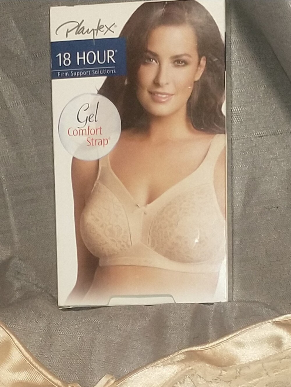 Playtex 18 Hour Gel Comfort Strap Lace Full Coverage Bra - Nude